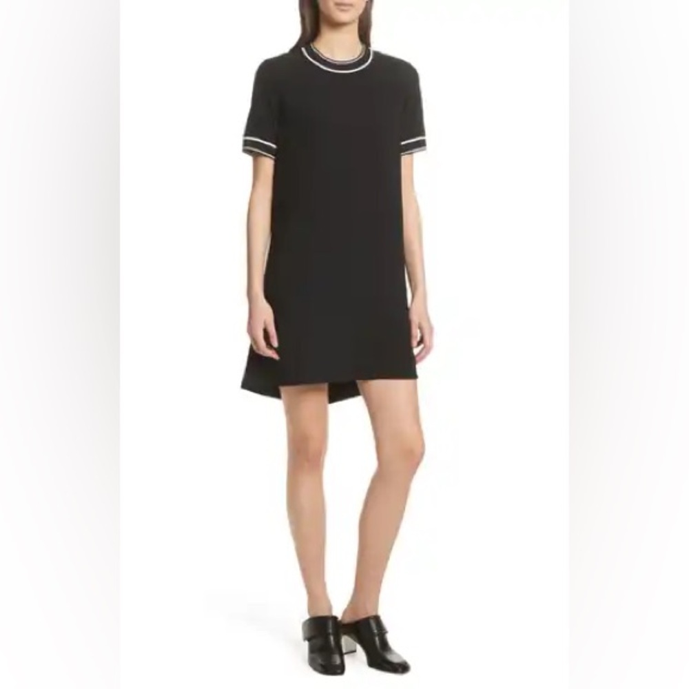 Rag & Bone Black Thatch Shift A Line Mini Dress